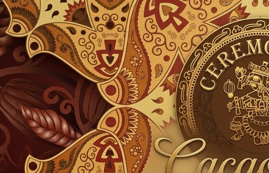 Detail van het Cacao Bliss label