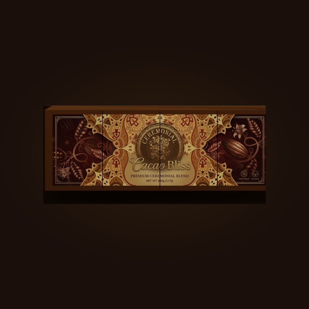 Cacao Bliss ceremoniële cacao blok 500 gram
