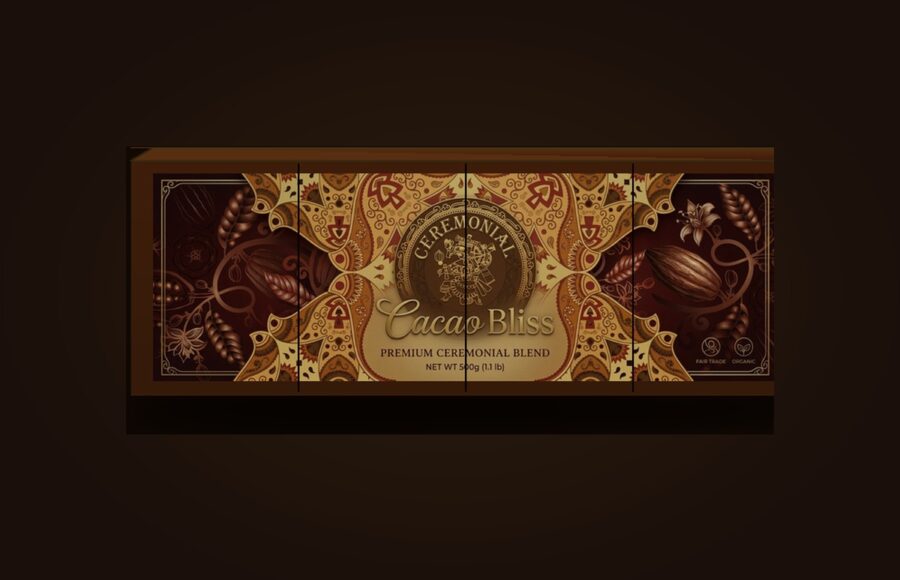 Cacao Bliss ceremoniële cacao blok 500 gram